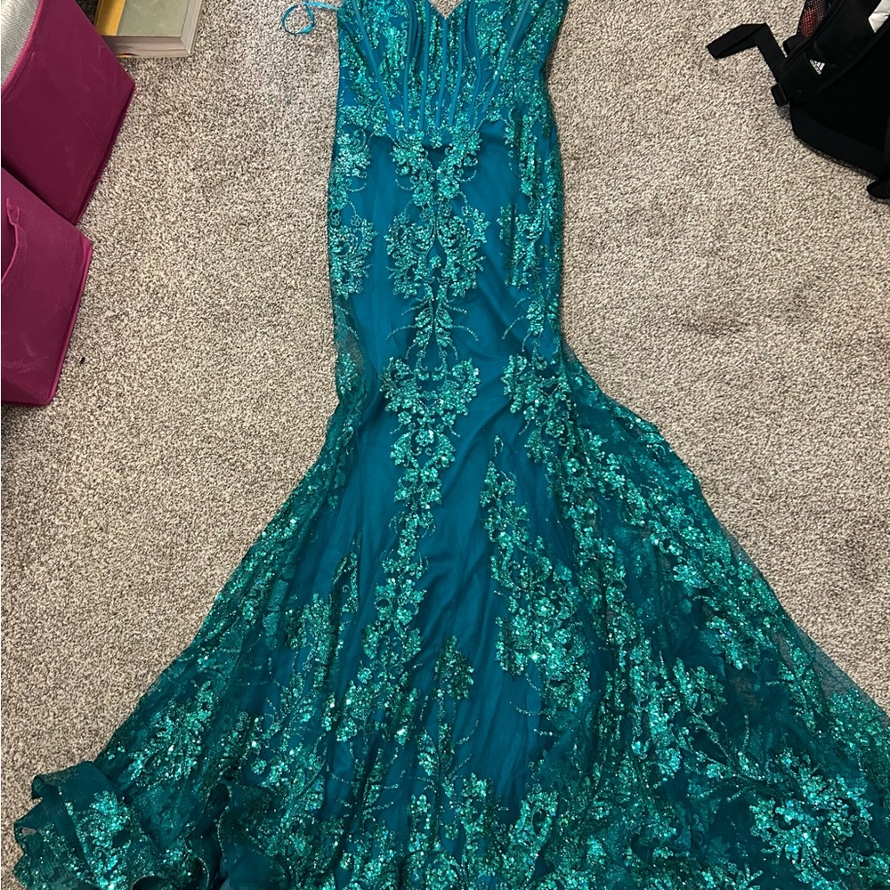 Stella Couture Emerald Gown